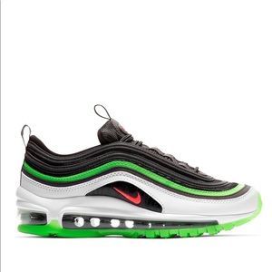 Nike Air Max 97 GS Black Green Women’s Shoes!